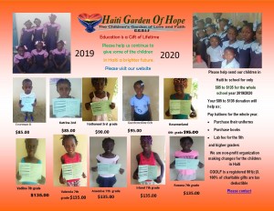 school flyer sponsor 2019 2020 in the orphange